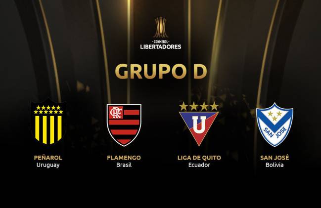 GRUPO D: Peñarol, Flamengo, Liga de Quito y San José