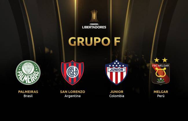 GRUPO F: Palmeiras, San Lorenzo, Junior y Melgar