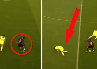 Barcelona starlet's skill sees dizzy defender take tumble