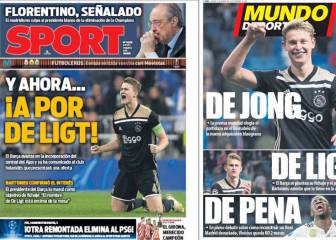 De Jong-De Ligt, el Ajax en la prensa de Barcelona