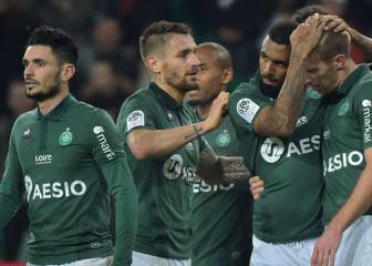 El Saint Etienne renace con una goleada tras dos derrotas