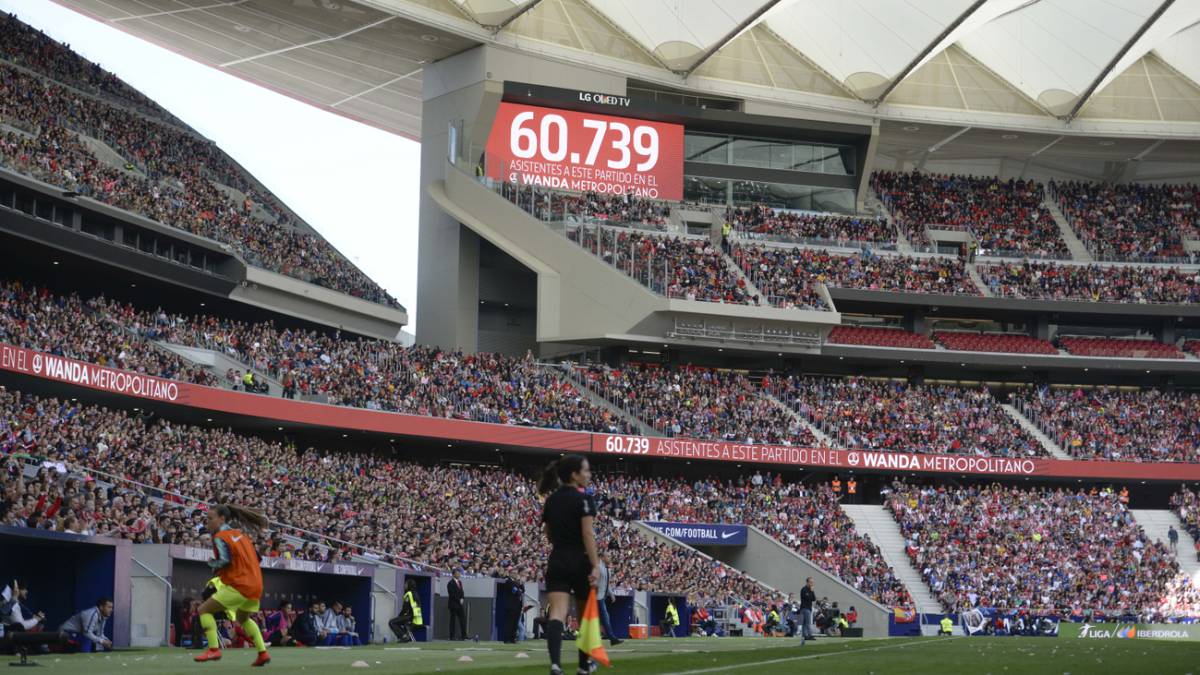 El Wanda Metropolitano batió el récord de asistencia: 60.739 - AS.com