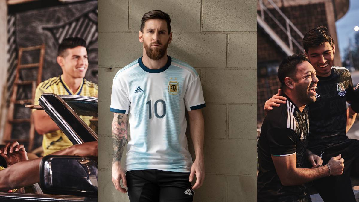 nuevas camisetas de las de Argentina, Colombia y México - AS.com
