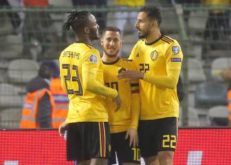 Hazard lleva a la victoria a una Bélgica que sigue de dulce