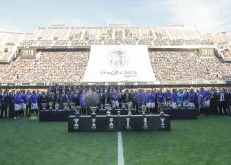 El partido de Leyendas del Valencia - Veteranos de España