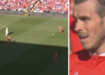 El pésimo tiro libre de Gareth Bale ante Eslovaquia
