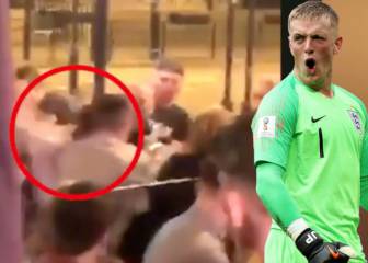La dura pelea a puñetazos de Pickford, portero de Inglaterra