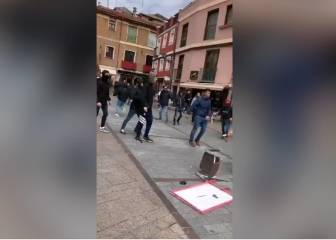 La pelea de barras bravas en pleno centro de una ciudad española