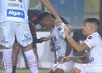 Así fue el partido de Rodrygo en la eliminación del Santos