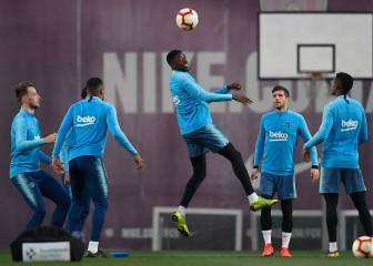 Rakitic and Sergi Roberto back training as Barça focus on Utd