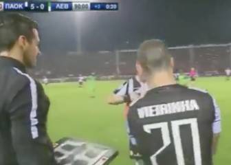 El PAOK era campeón y saltó al campo con ligamentos rotos