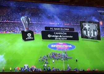 La Federación se queja de que LaLigaTV ha vetado la imagen de Rubiales dando la copa a Messi