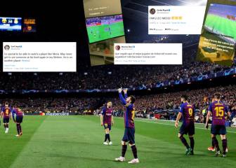 The world bows down to Messi: Puyol, Ferdinand, Lavezzi, Macri, Balotelli, Bonmatí, Salvio...