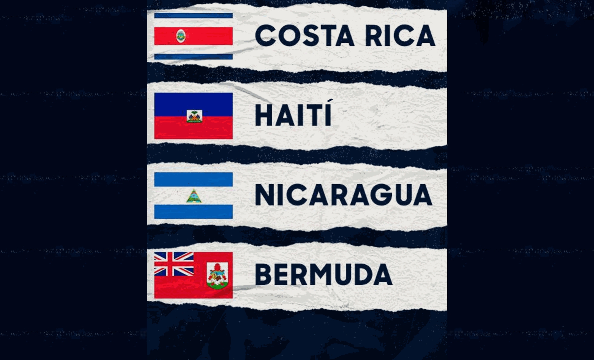 Grupo B: Costa Rica, Haití, Nicaragua y Bermudas