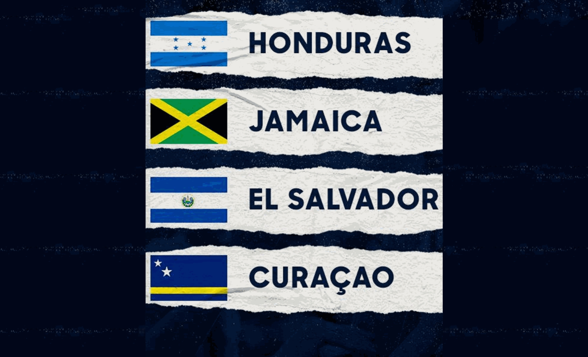Grupo C: Honduras, Jamaica, El Salvador y Curaçao