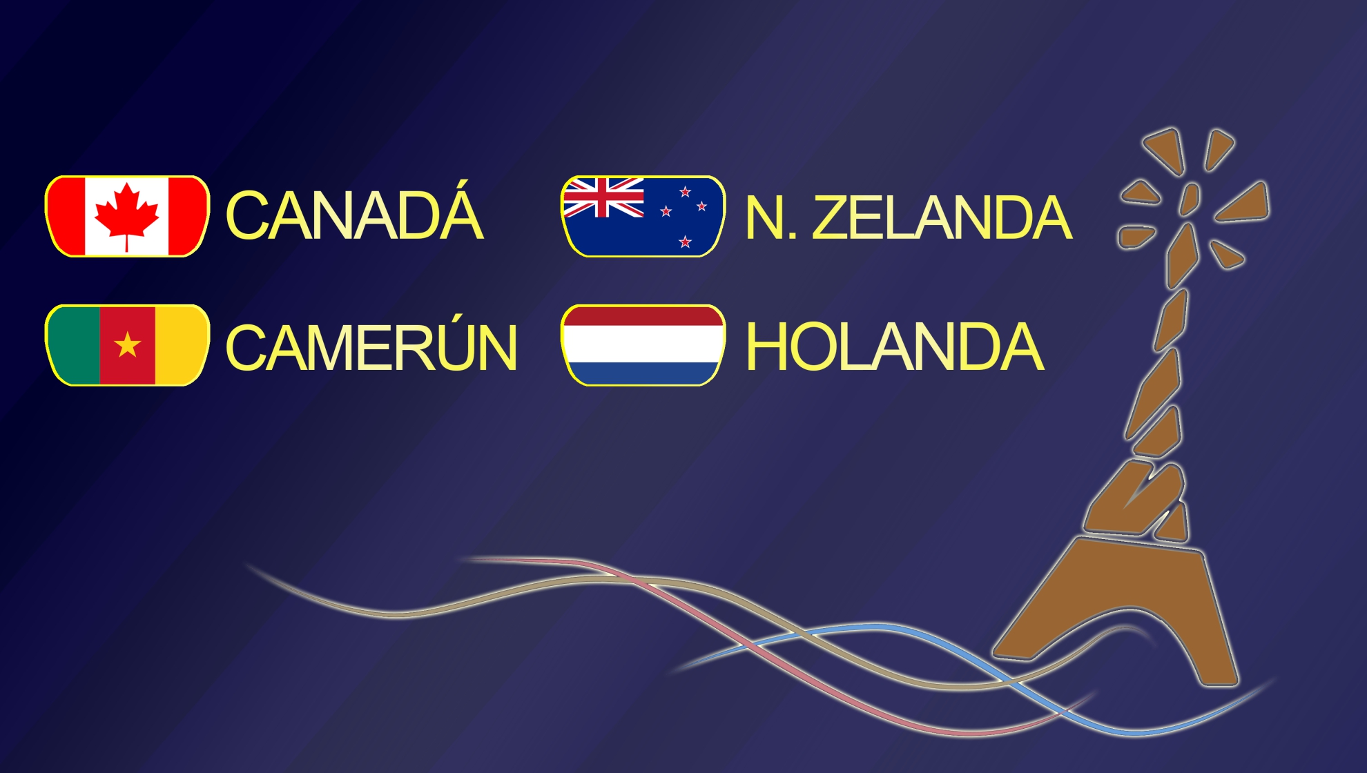 Grupo E: Canadá, Nueva Zelanda, Camerún y Holanda