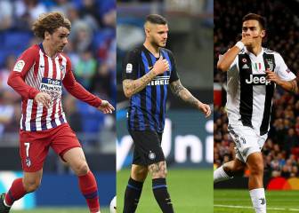 Dybala e Icardi, los relevos de Griezmann en el Atleti
