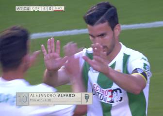 El Córdoba se sobrepone al descenso goleando al Nástic