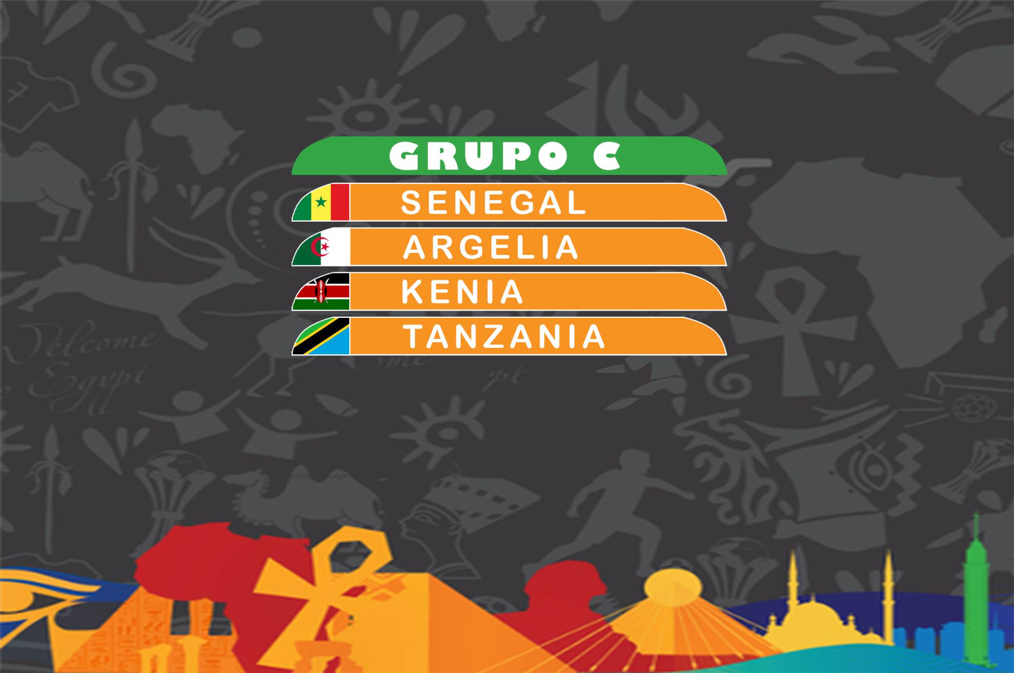 Grupo C: Senegal, Argelia, Kenia y Tanzania