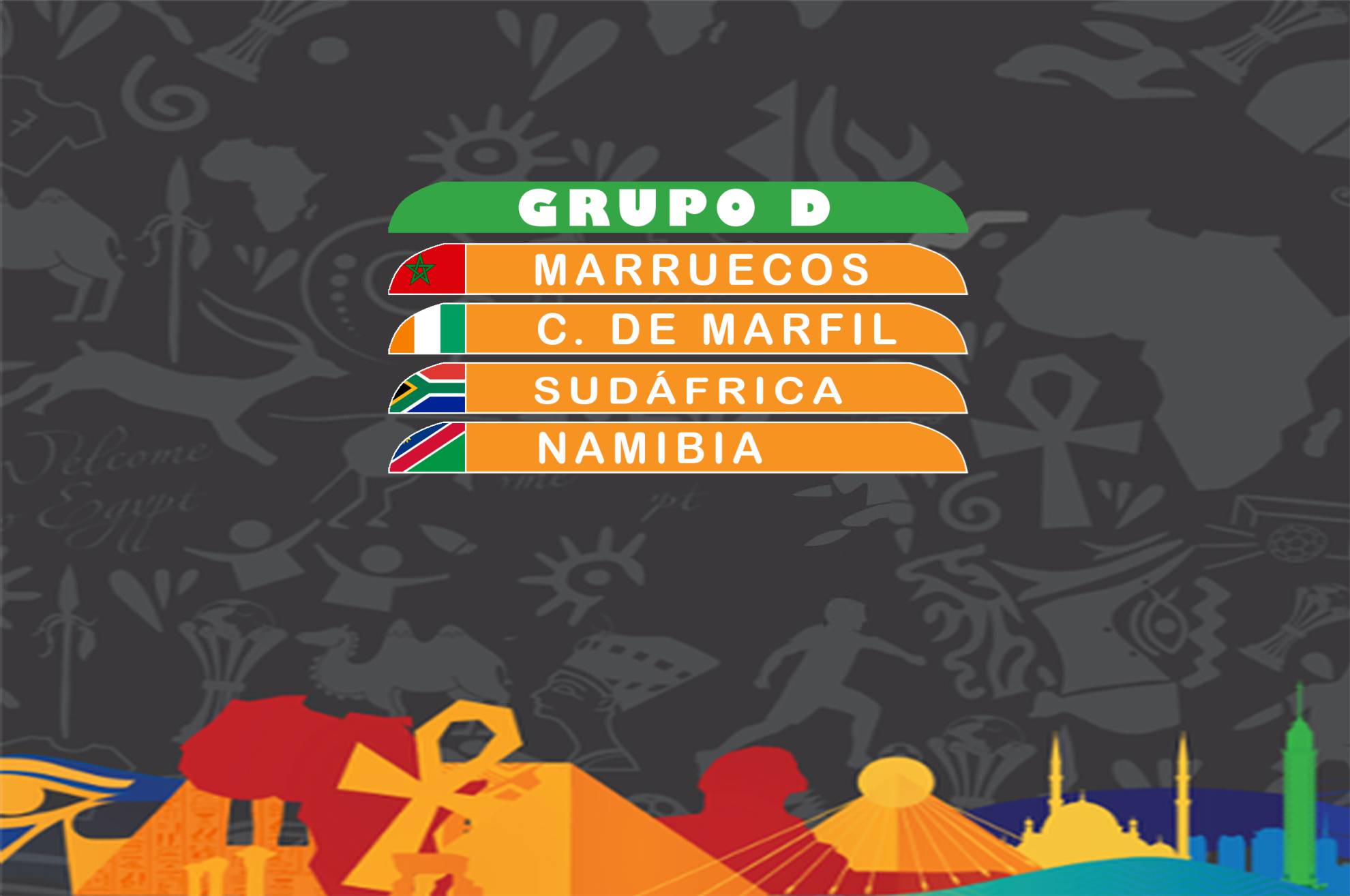 Grupo D: Marruecos, Costa de Marfil, Sudáfrica y Namibia