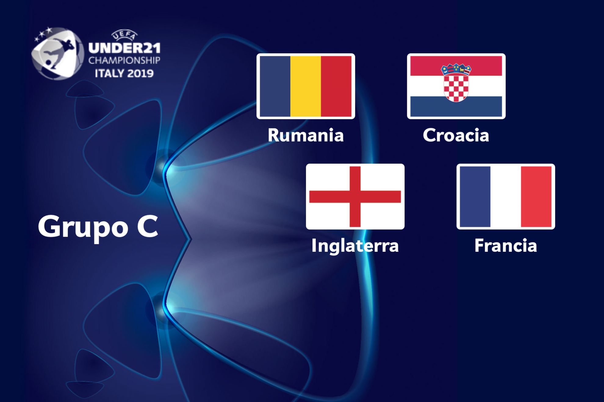 Grupo C: Inglaterra, Francia, Rumanía y Croacia