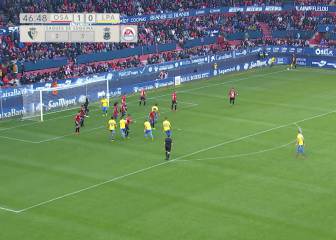 Un Osasuna de Primera se impone a un Las Palmas en tierra de nadie
