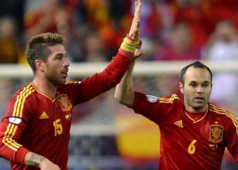 Ramos y el adiós de Iniesta hace un año: 