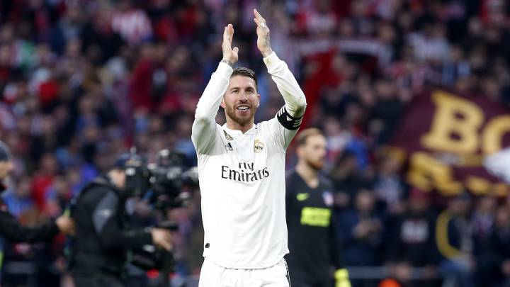 Ramos, en un partido del Real Madrid.