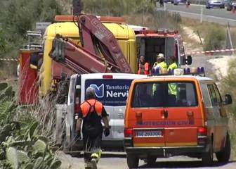 Primeras imágenes del lugar del accidente de Reyes