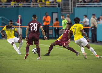 Venezuela y Ecuador empatan en un duro partido en Miami