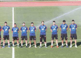 La Selección guardó un emotivo minuto de silencio por Reyes antes del entrenamiento