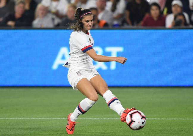 Alex Morgan, jugadora de Estados Unidos.