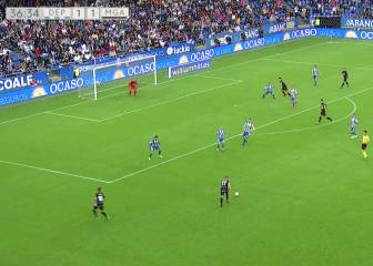 Lo de Ontiveros y su 'metralleta' roza ya lo paranormal: el golazo que heló a Riazor