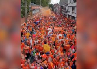 La masa de 10.000 holandeses a causa del Mundial femenino