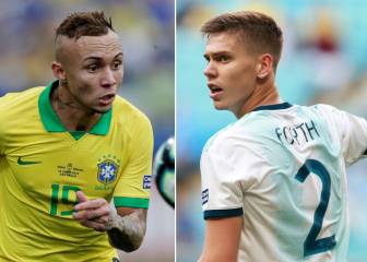 Everton vs. Foyth, duelo joven y clave del Brasil - Argentina