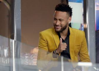 Neymar, espectador de lujo del Brasil-Argentina en el Mineirao