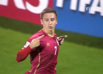 Así juega Saponjic: el joven goleador con un físico superior que llega al Atlético de Madrid