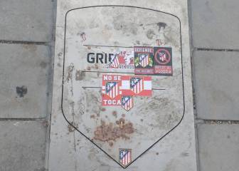 Griezmann's plaque at the Metropolitano defaced by fans