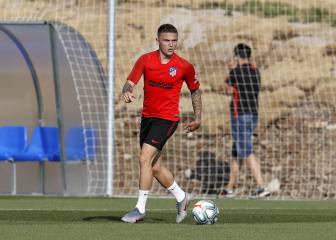 Trippier completó ya su primer entrenamiento con el Atlético