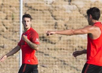 Hermoso, uno más en su primer entrenamiento