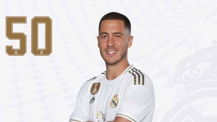 hazard jersey number for real madrid