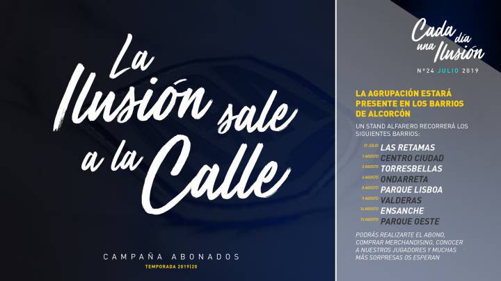 Cartel campaña abonados Alcorcón
