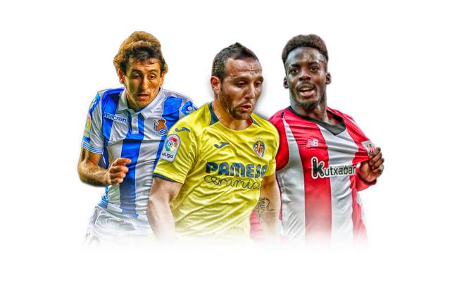 Oyarzabal, Cazorla e Iñaki Williams, jugadores de LaLiga Santander