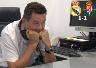 Roncero revive la pesadilla del año pasado: su reacción al gol del Valladolid lo resume todo