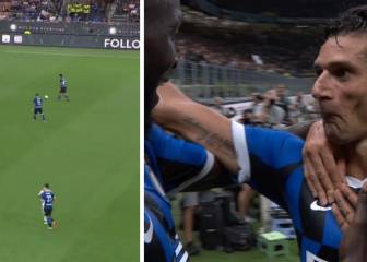 La cara que describe su golazo: El Inter le da la vuelta a Europa