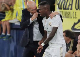 Vinicius failing to convince Zinedine Zidane