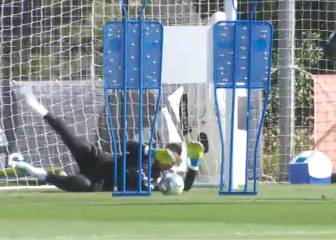 Areola completa su primera sesión como jugador del Madrid