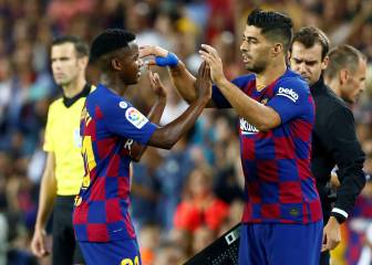 Ansu Fati y Luis Suárez guían al Barça ante un Valencia en crisis
