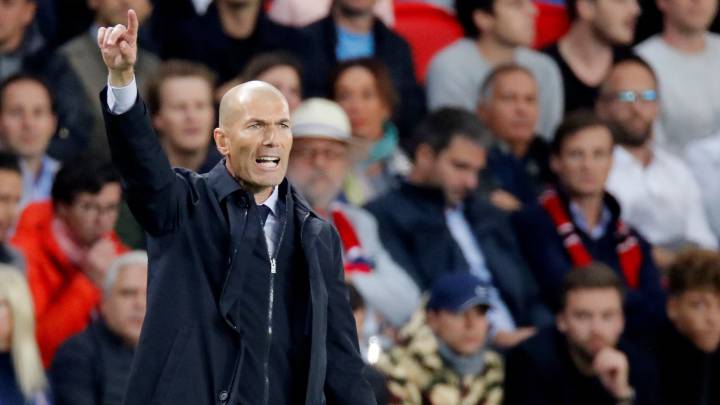Zidane, ante el PSG.