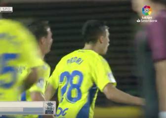 Pedri da el triunfo por la mínima de las Palmas ante el Sporting